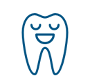 Tooth smiling icon